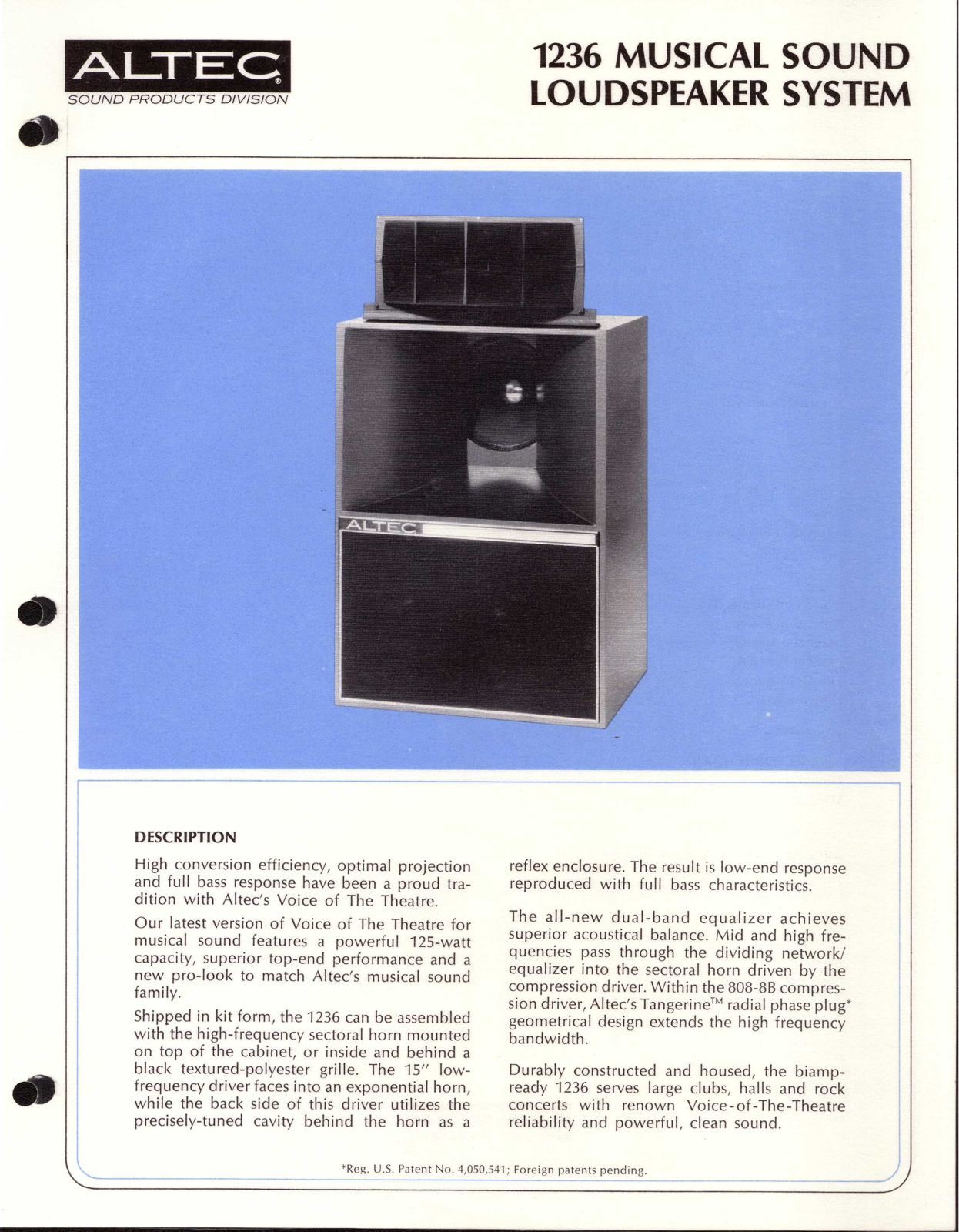 Altec lansing 1236 User Manual