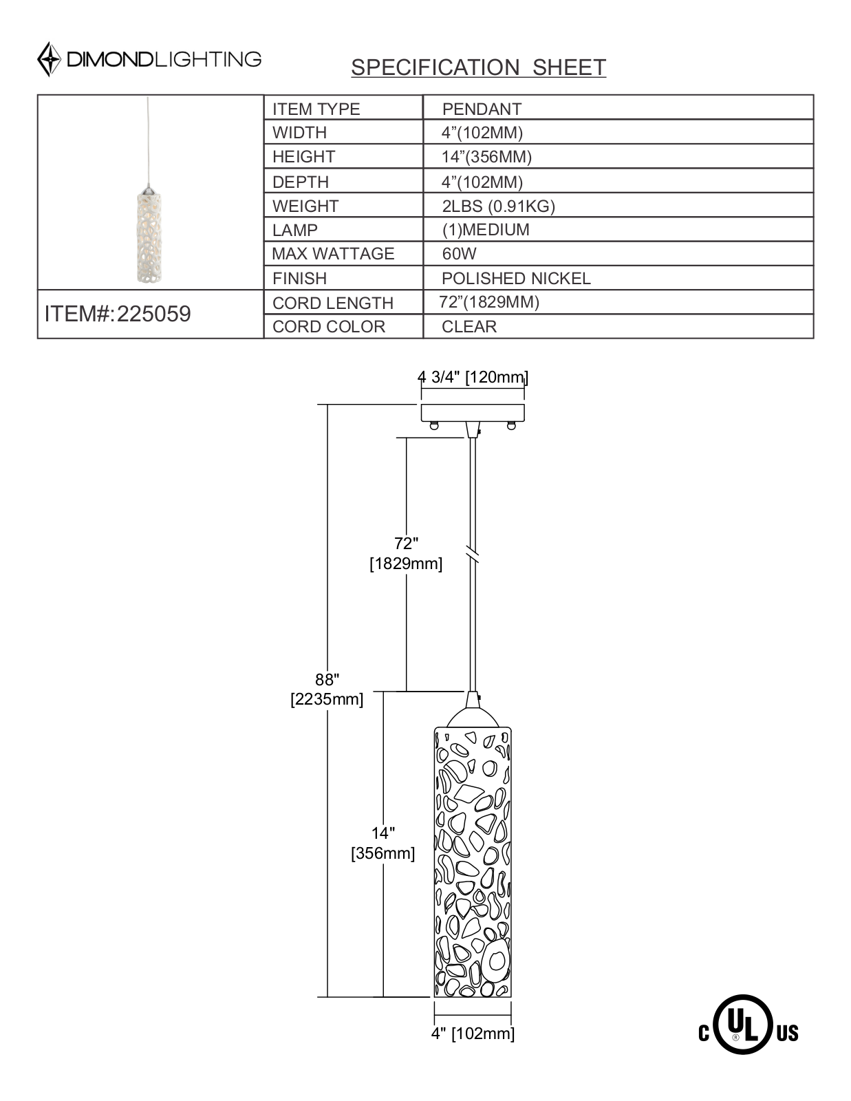 ELK Home 225059 User Manual