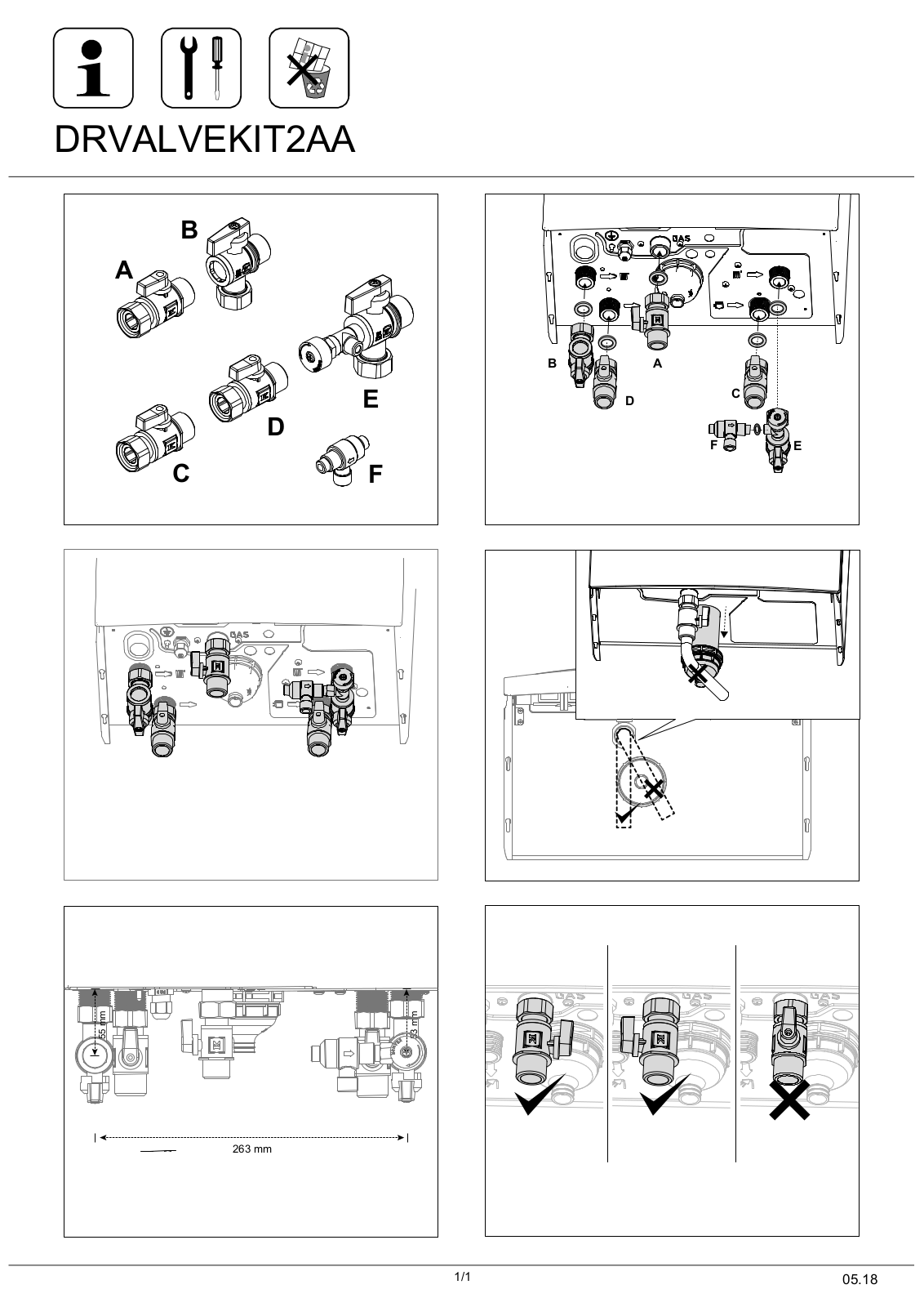 Daikin DRVALVEKIT2AA Installation manuals