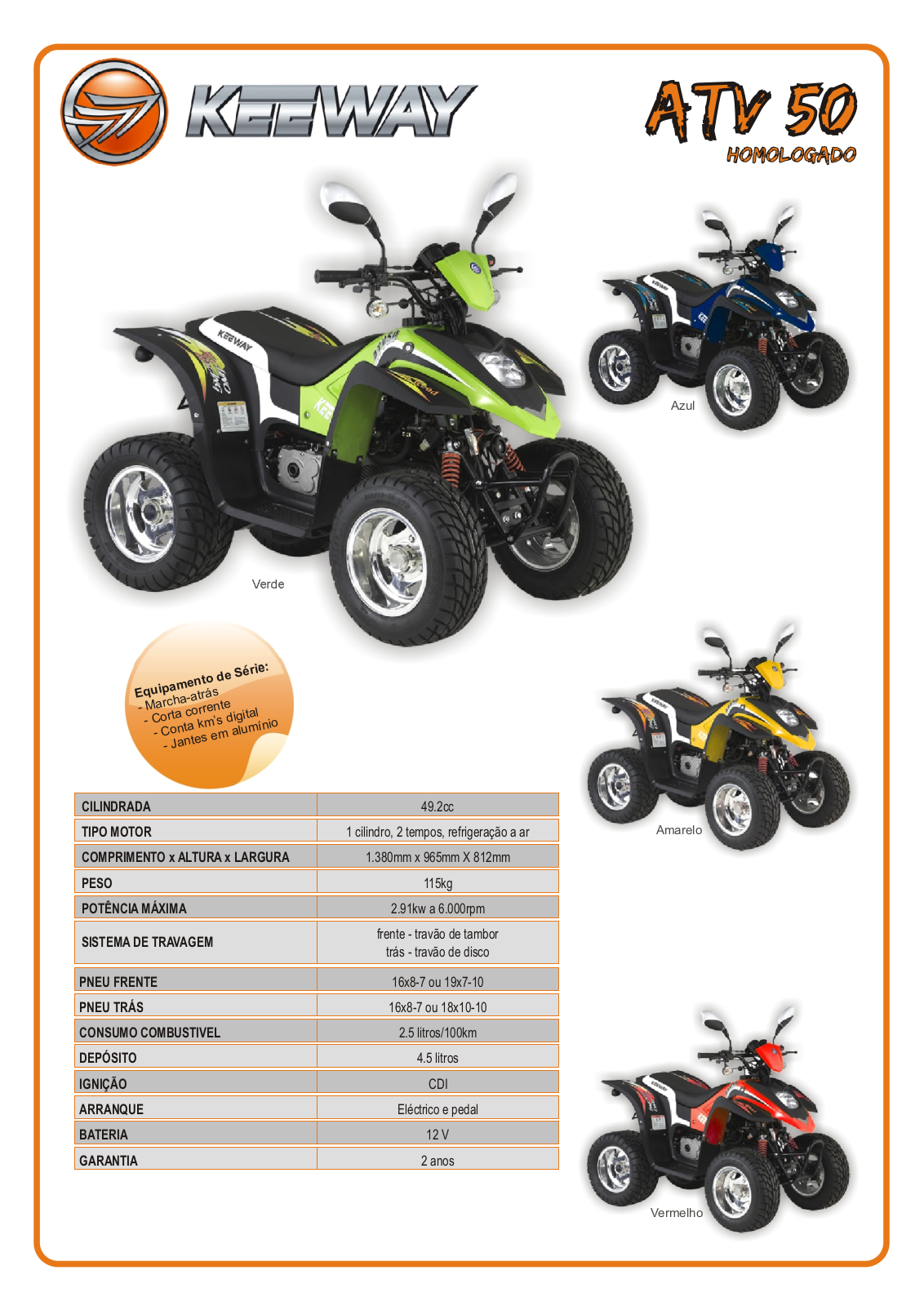 Keeway ATV 50 H BROCHURE