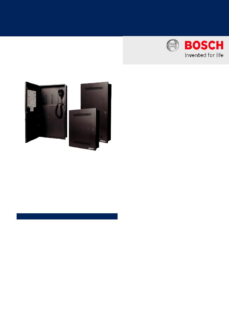 Bosch EVAX100-8ZA, EVAX100-8Z, EVAX100, EVAX25-2ZA, EVAX200ER Specsheet