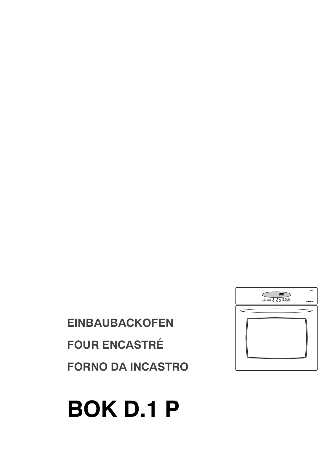 Therma BOK D.1 P User Manual