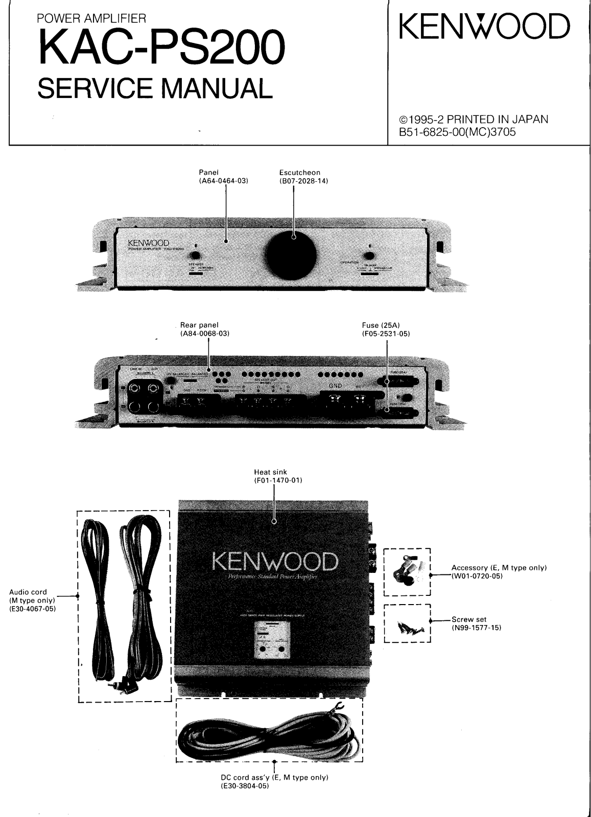 Kenwood KACPS-200 Service manual