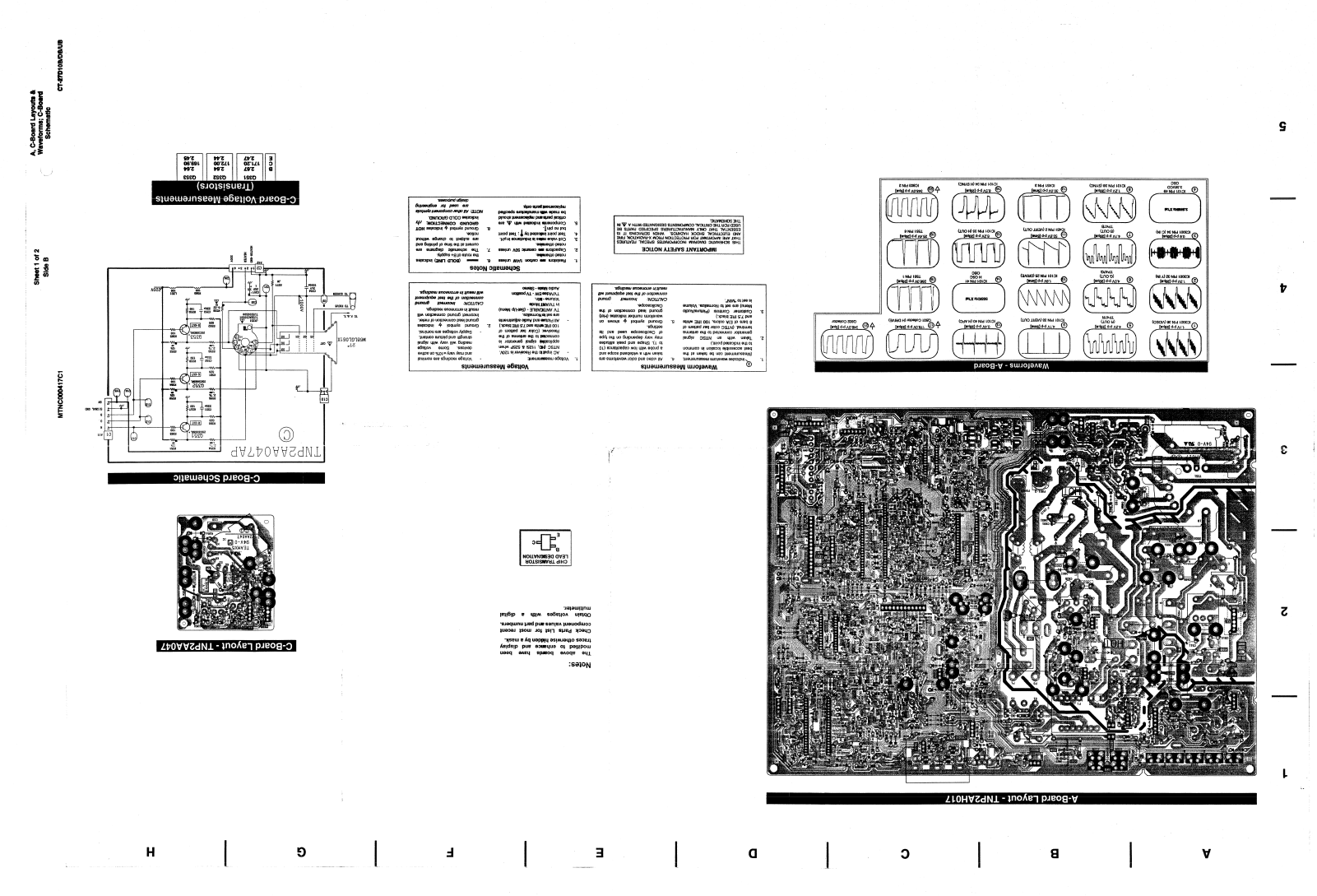 Panasonic CT 27D10B Diagram