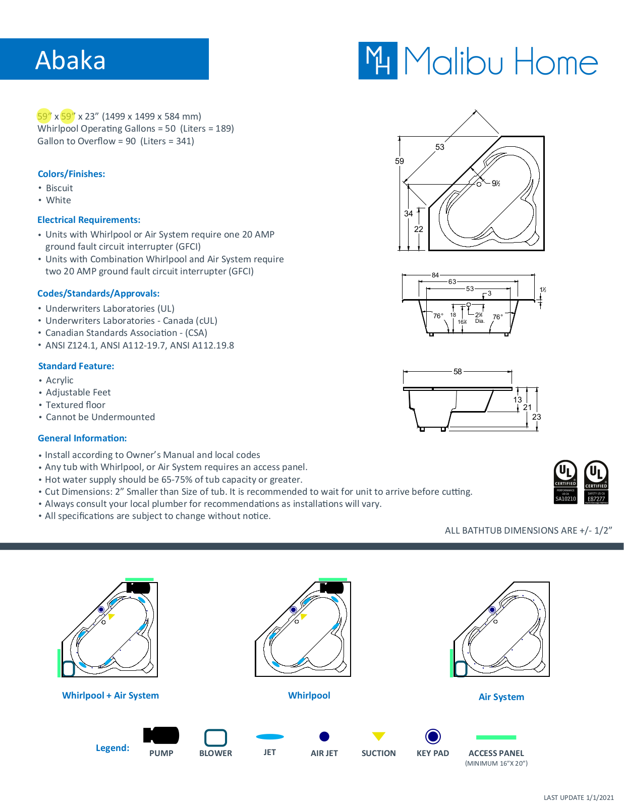 Malibu Home MLHM1274 Specifications - ManualMachine.com