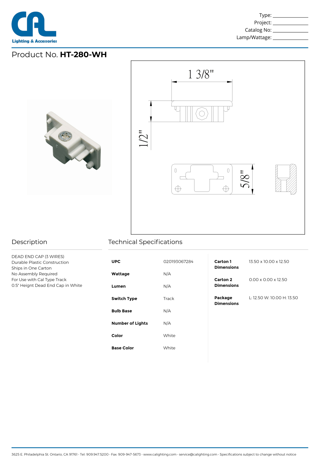 Cal Lighting CG10618 Specifications - ManualMachine.com