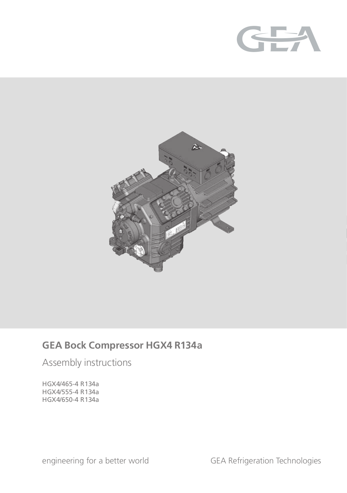 GEA Bock HG4R134a User Manual