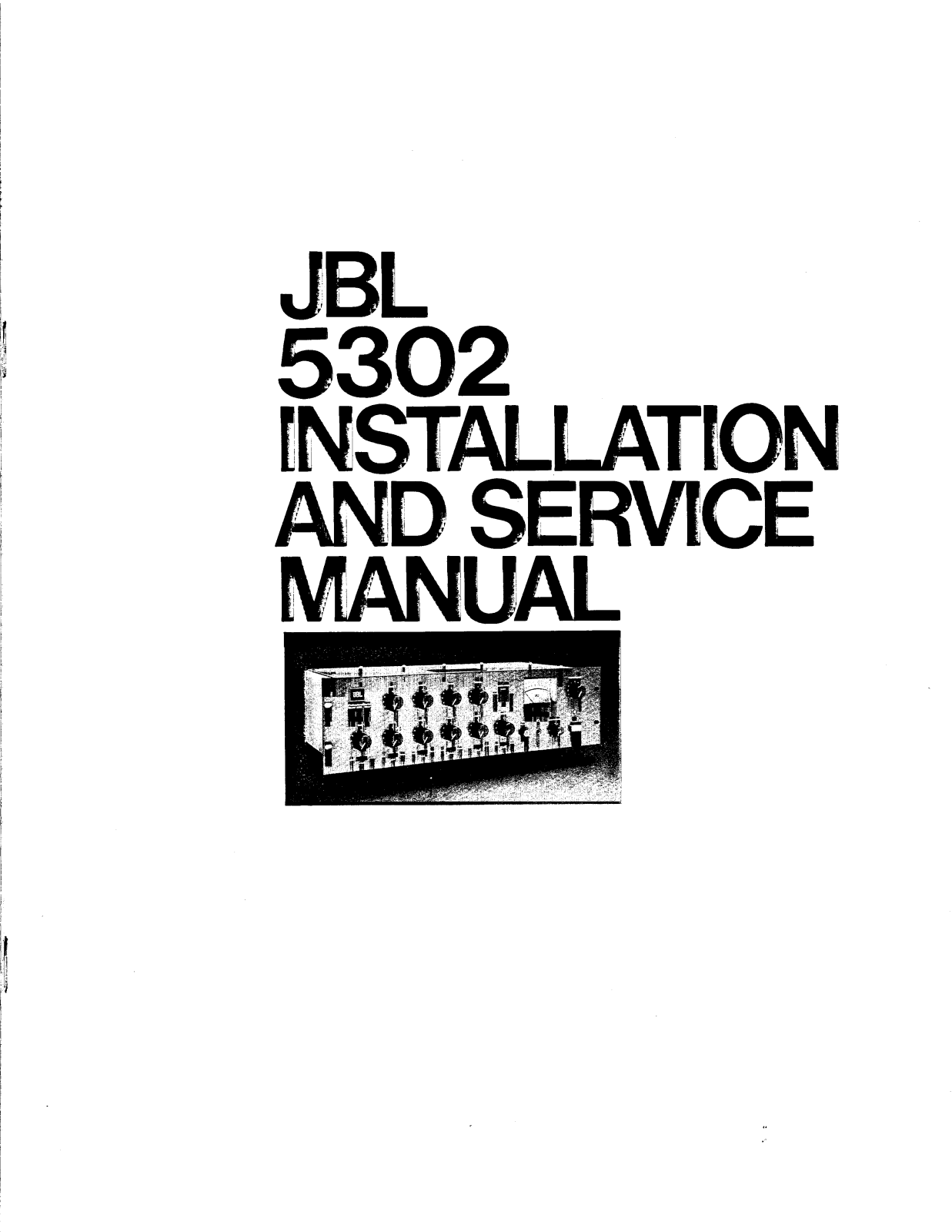 JBL 5302 Owners manual