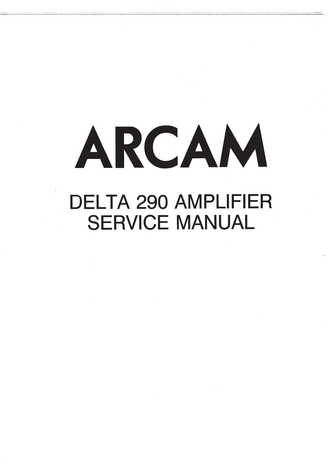 Arcam Delta-290 Schematic