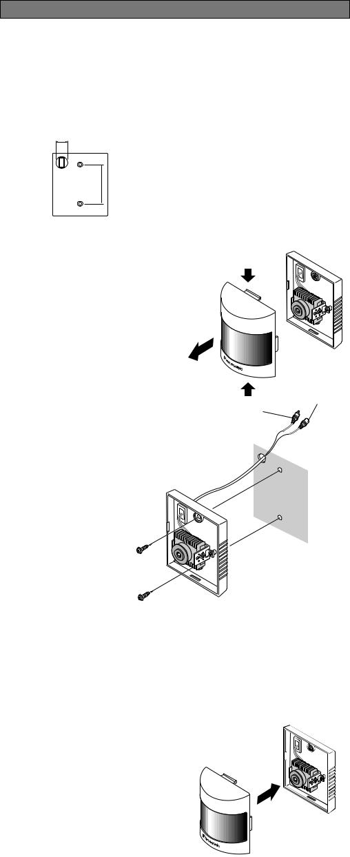 Panasonic WV-CF400, WV-BF300 User Manual