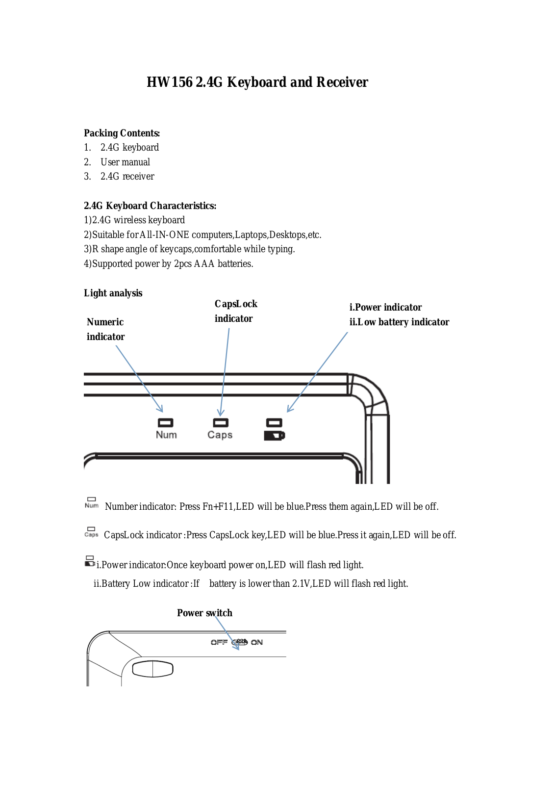 Hastech HW156A, HW156 Users Manual