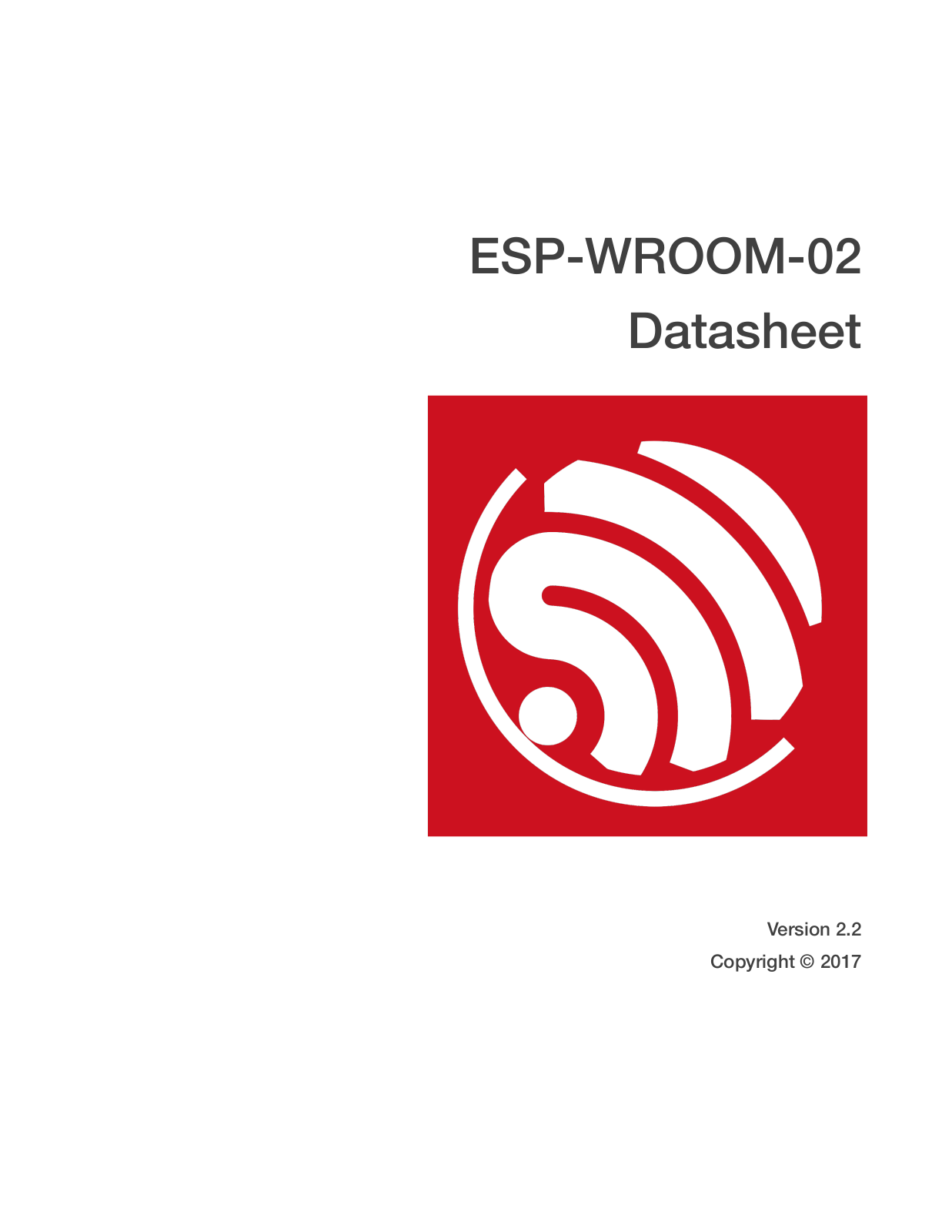 Espressif ESP-WROOM-02 User Manual