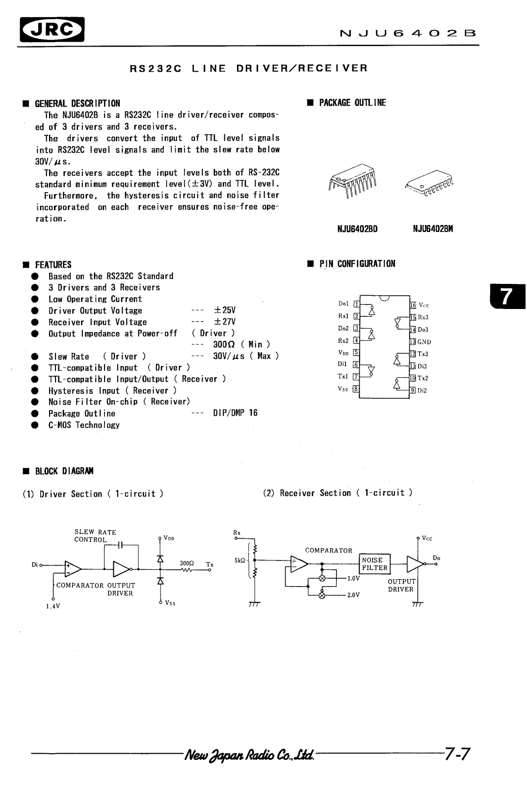 JRC NJU6402BM, NJU6402BD Datasheet