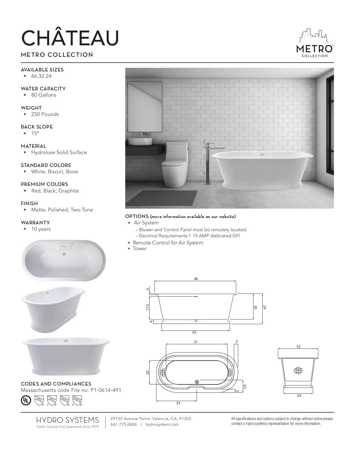 Hydro Systems HYDR2337 Specifications - ManualMachine.com