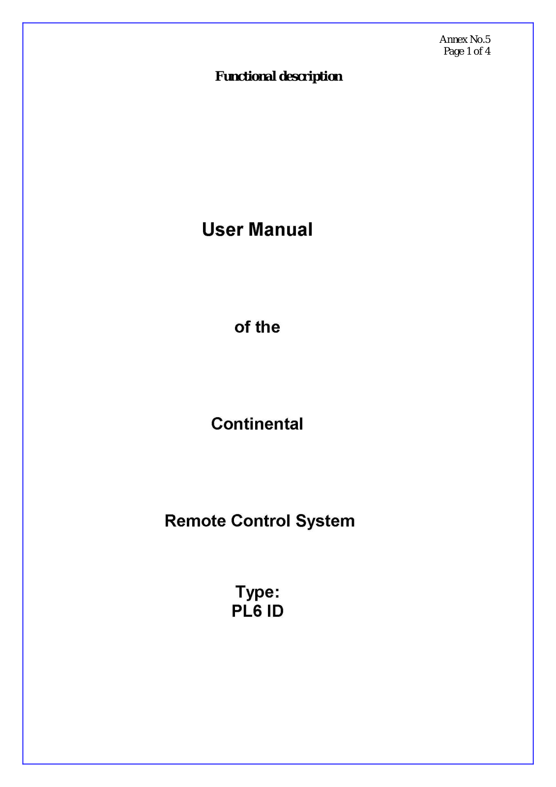 Continental Automotive 5WK49863, 5WK49663 Users manual