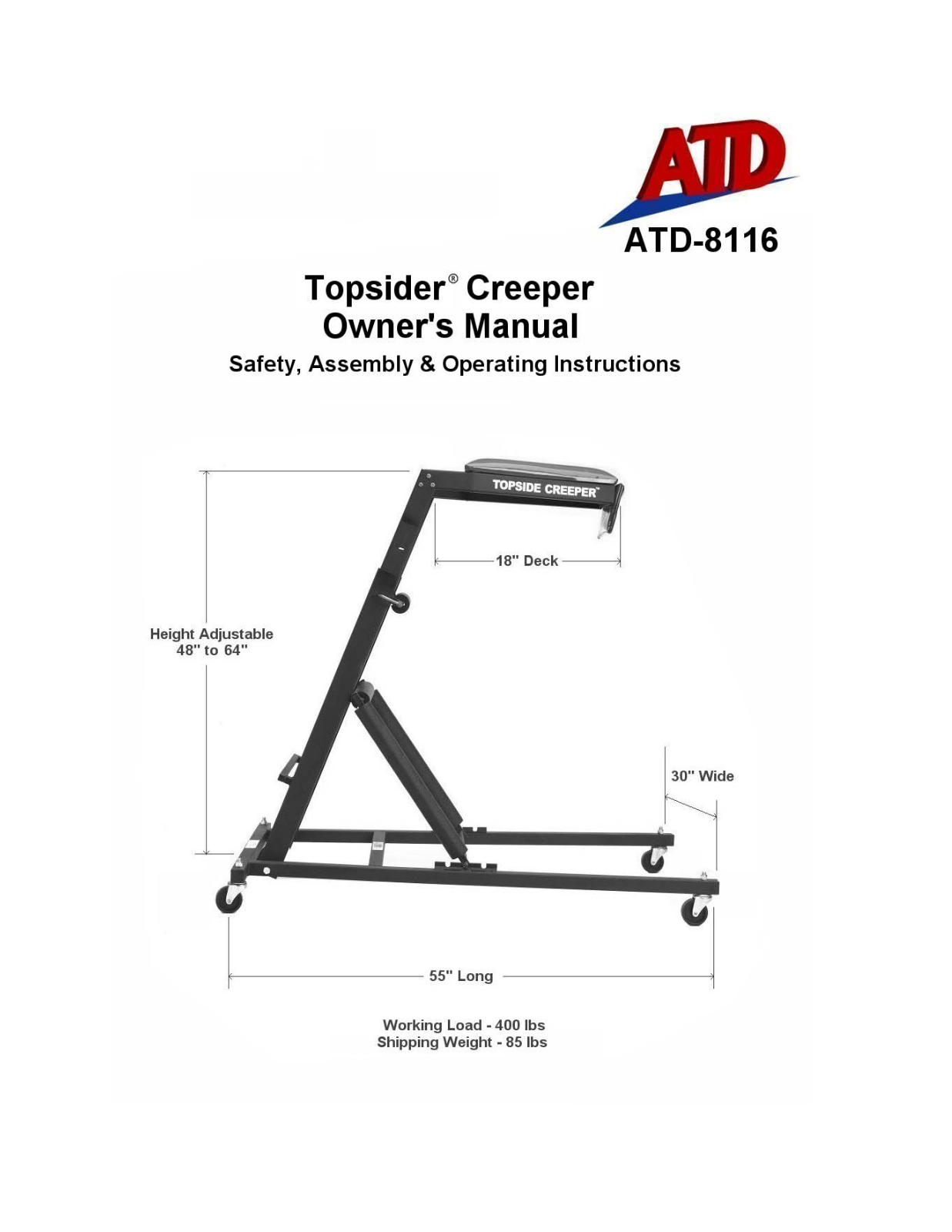 ATD Tools ATD-8116 User Manual