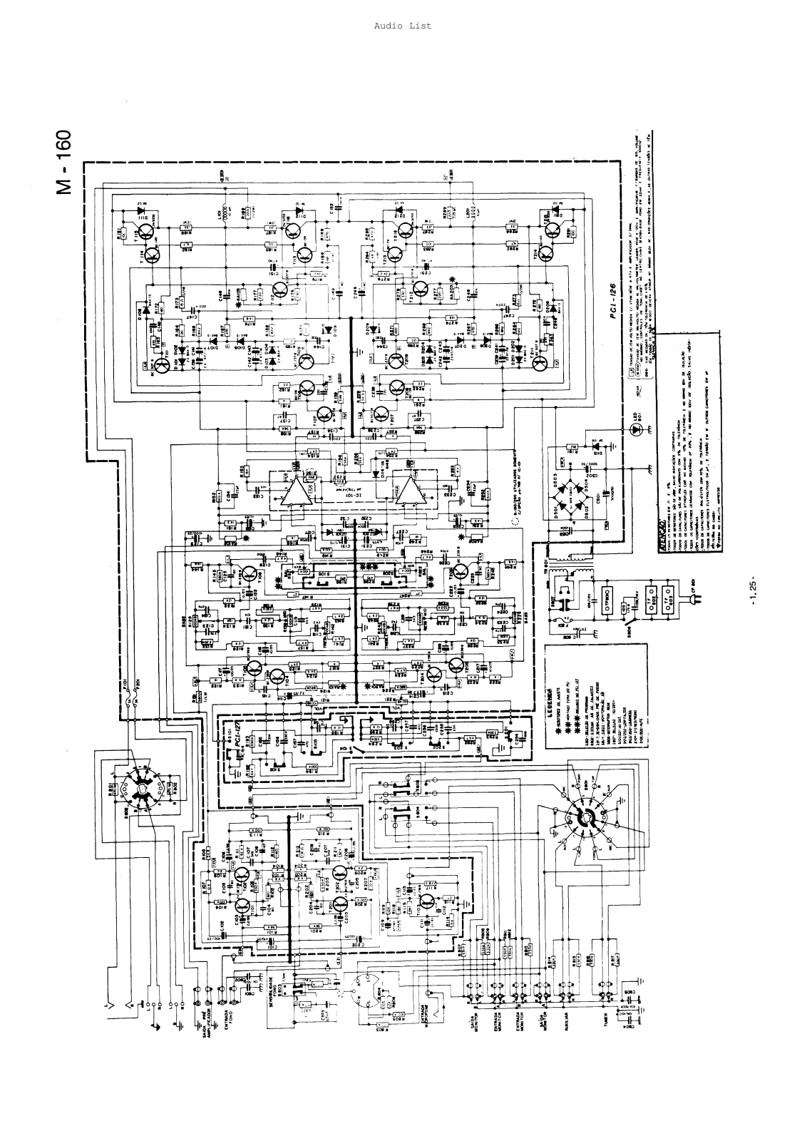 Gradiente M-160 Schematic