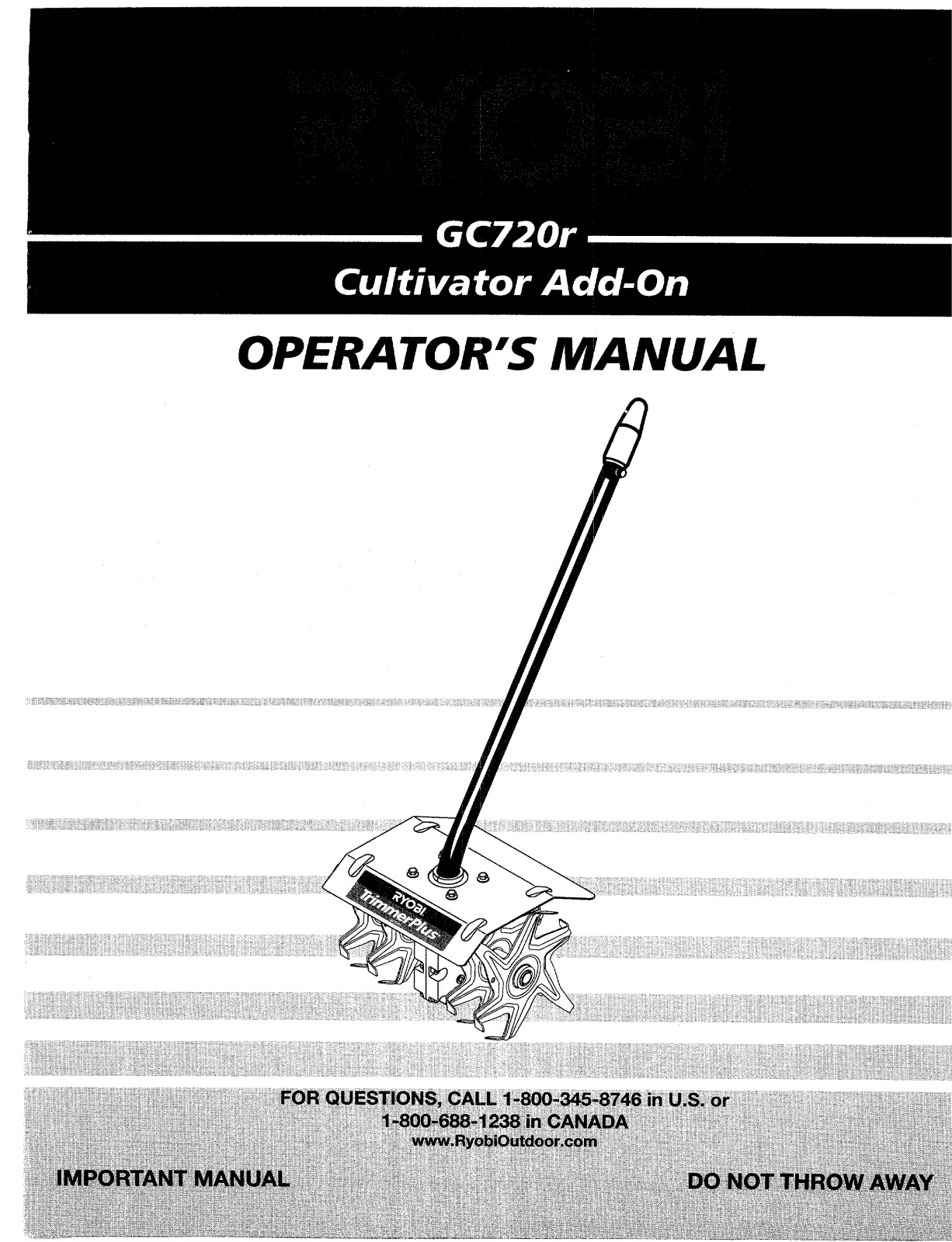 Ryobi GC720r User guide