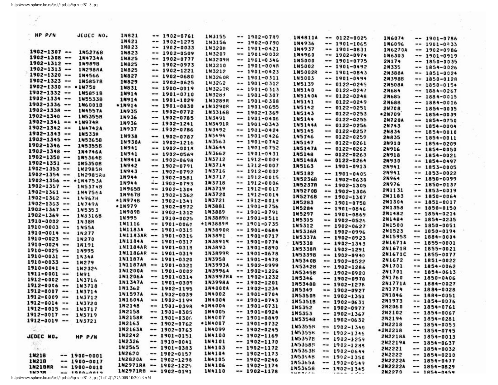 Agilent hp-xref81-3 Datasheet - ManualMachine.com