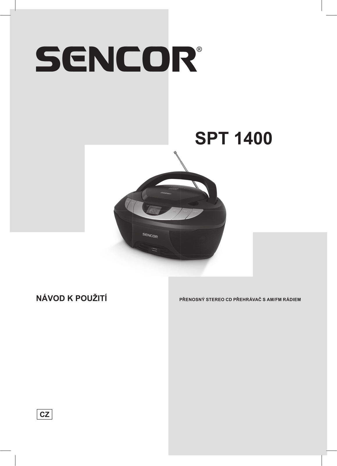 Sencor SPT 1400 User Manual