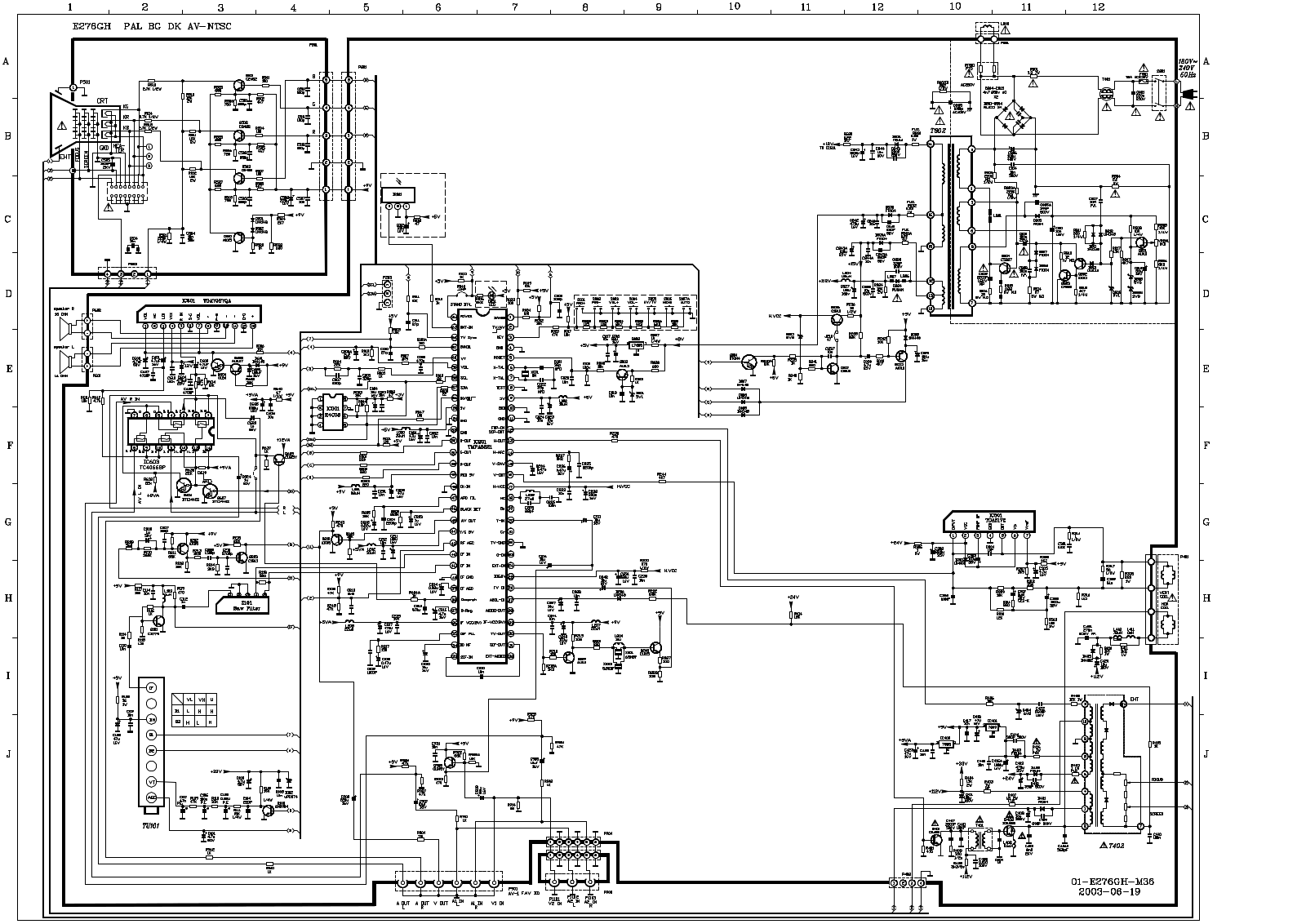 Rolsen C2160, C21R65, C2165 Schematic