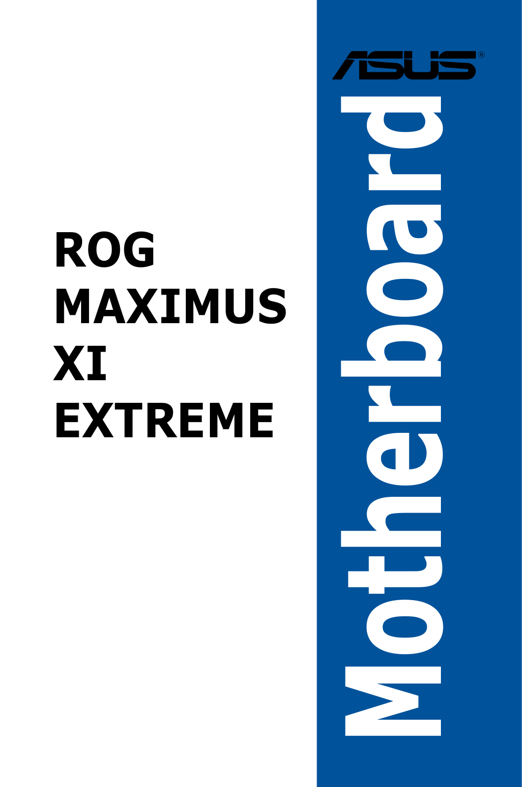 Asus ROG Maximus XI Extreme User Manual