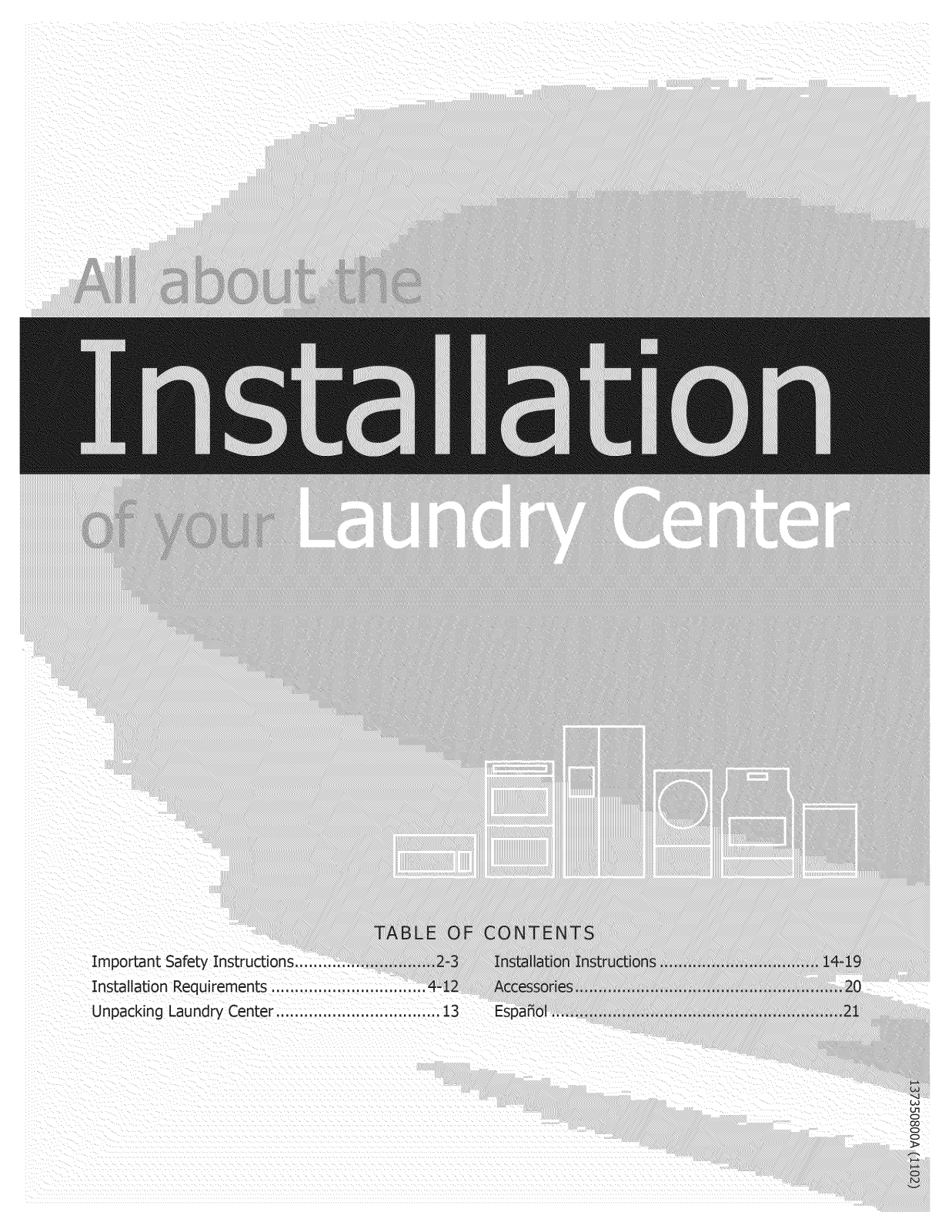 Frigidaire FFLE1011MW0, FFLE1011MW1, FFLE2022MW0, FFLE2022MW1 Installation Guide - ManualMachine.com