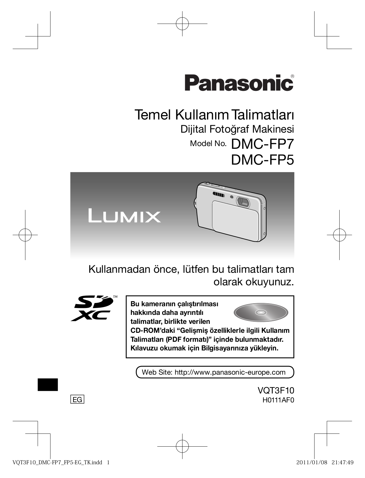 PANASONIC DMCFP5EG, DMCFP7EG User Manual