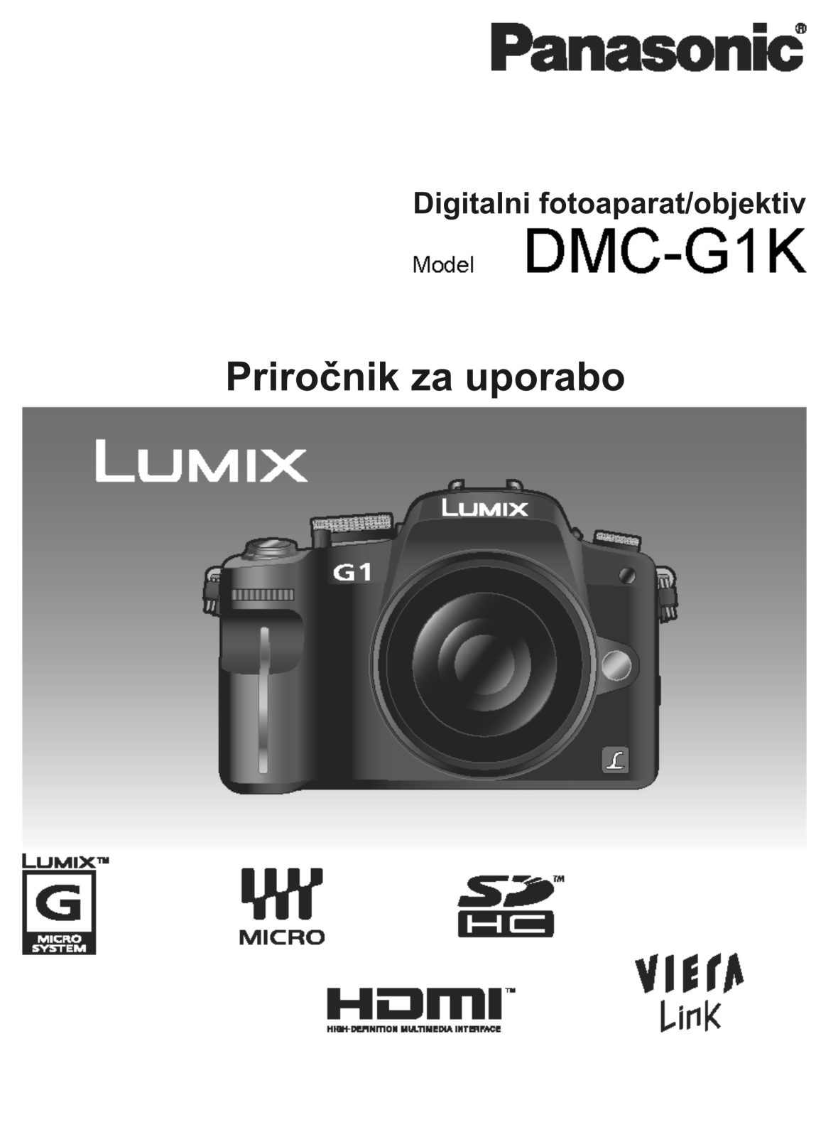 PANASONIC DMCG1K User Manual