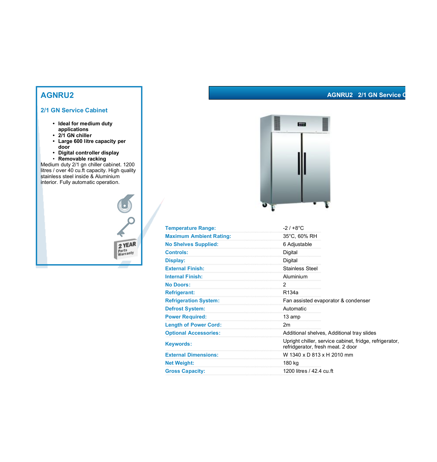 Valera AGNRU2 DATASHEET