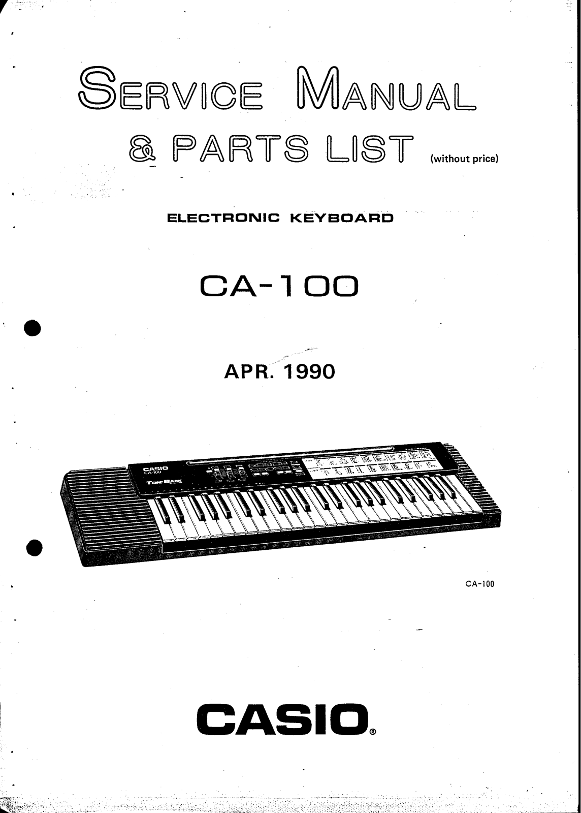 Casio CA-100 Schematic