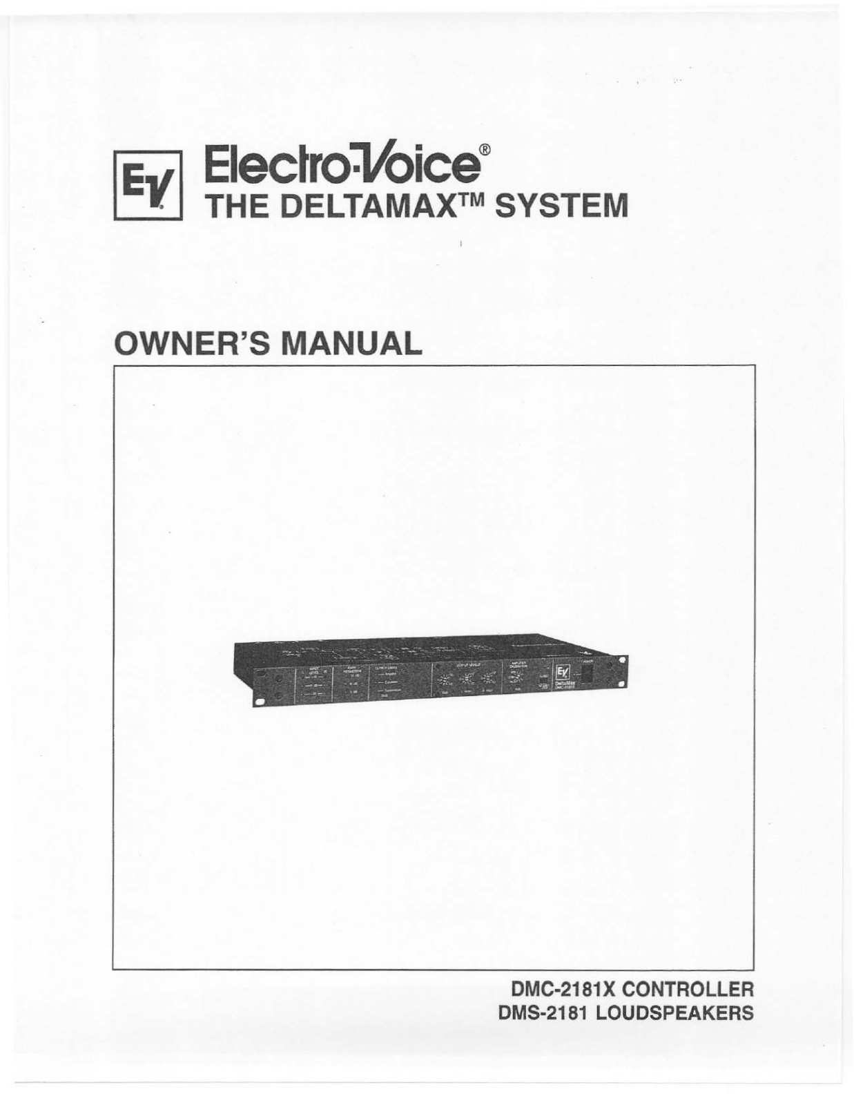 Electro-Voice DMS-2181, DMC-2181X User Manual