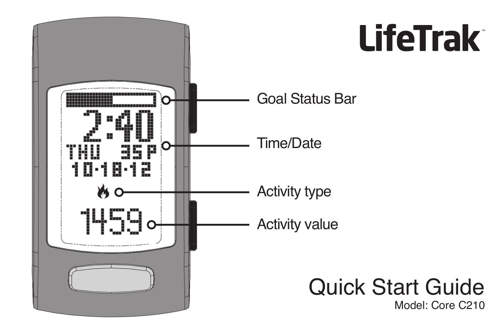 LifeTrak Core C210 Quick Start Manual - ManualMachine.com