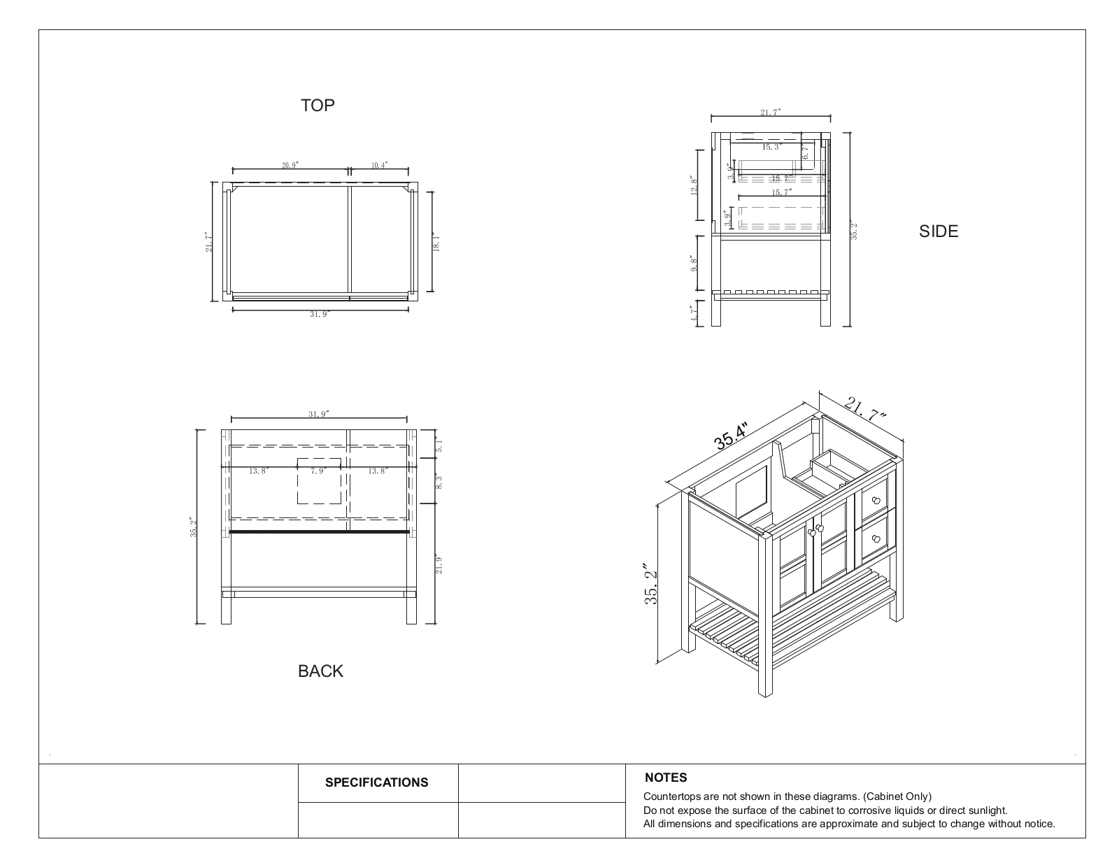 Winston Porter BRSU1341 Dimensions - ManualMachine.com