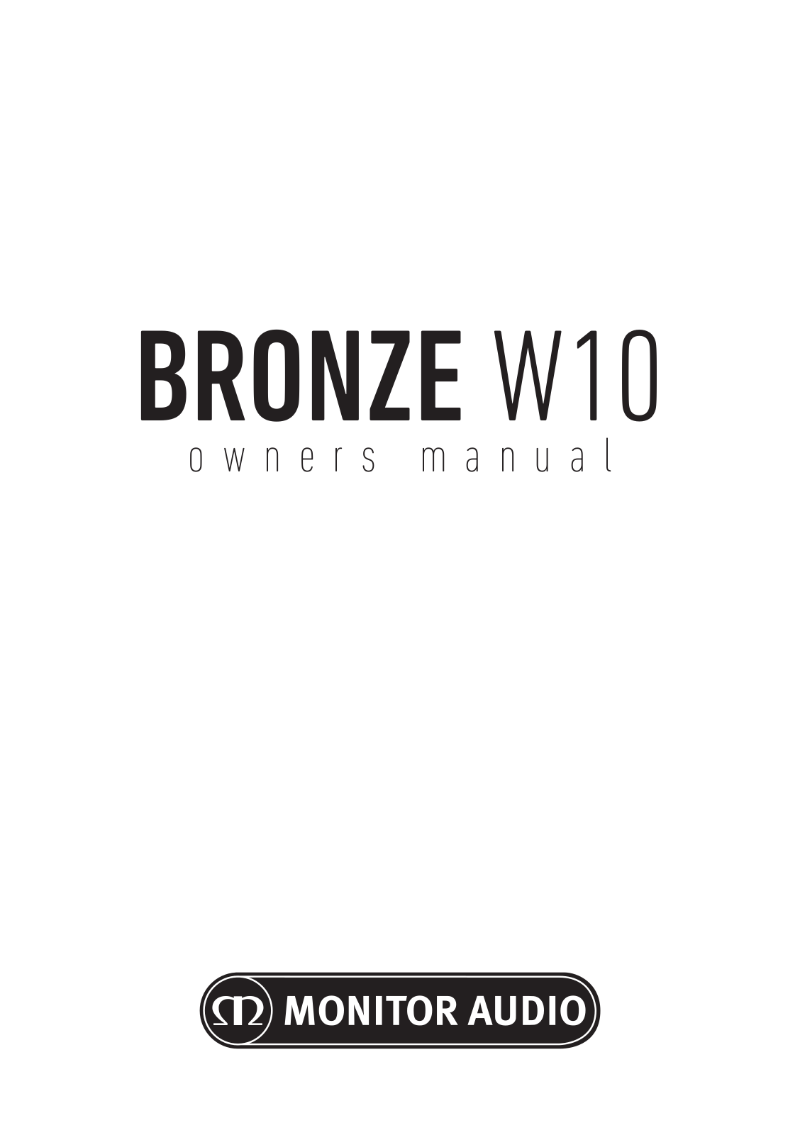 Monitor Audio BRONZE 6 User Manual