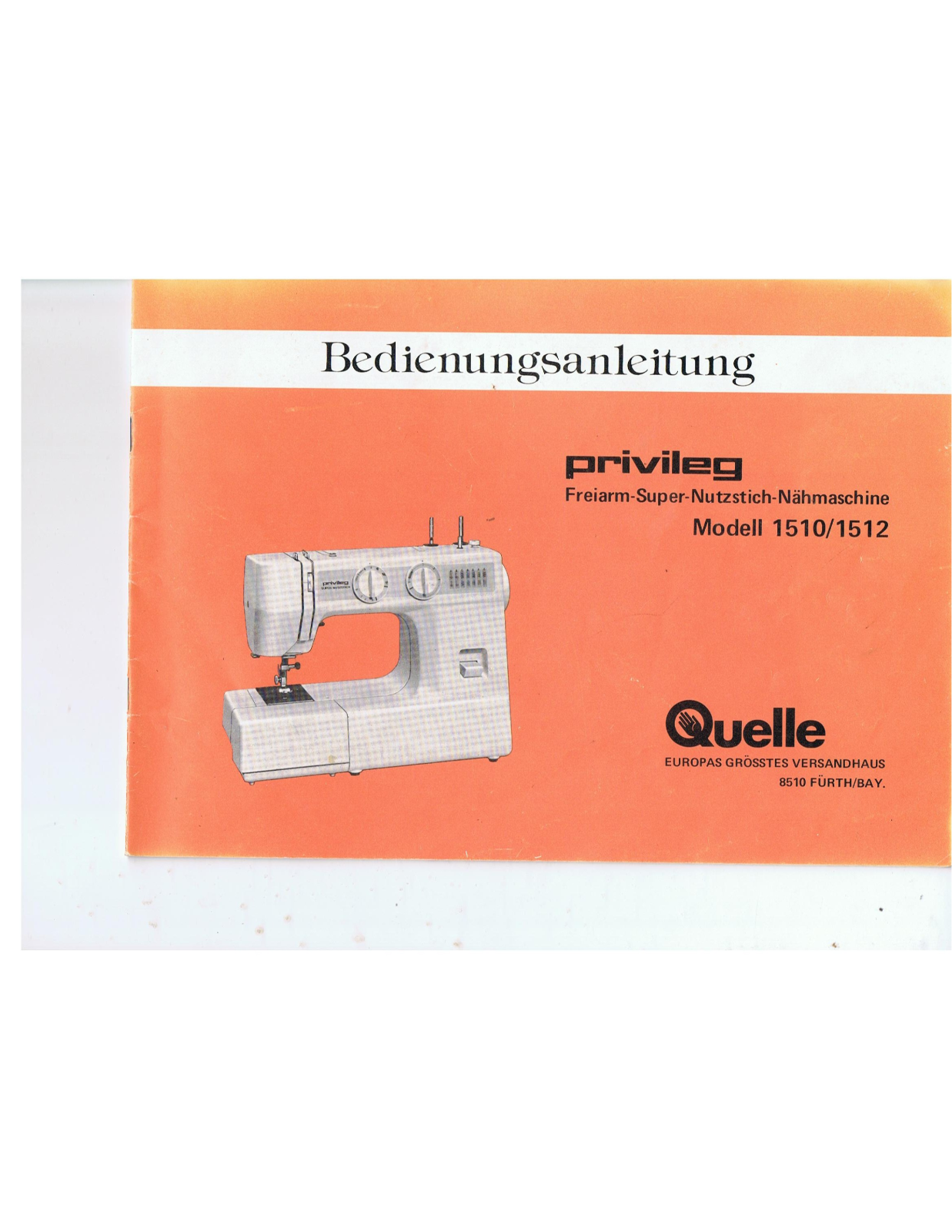 Privileg 1510 User Manual