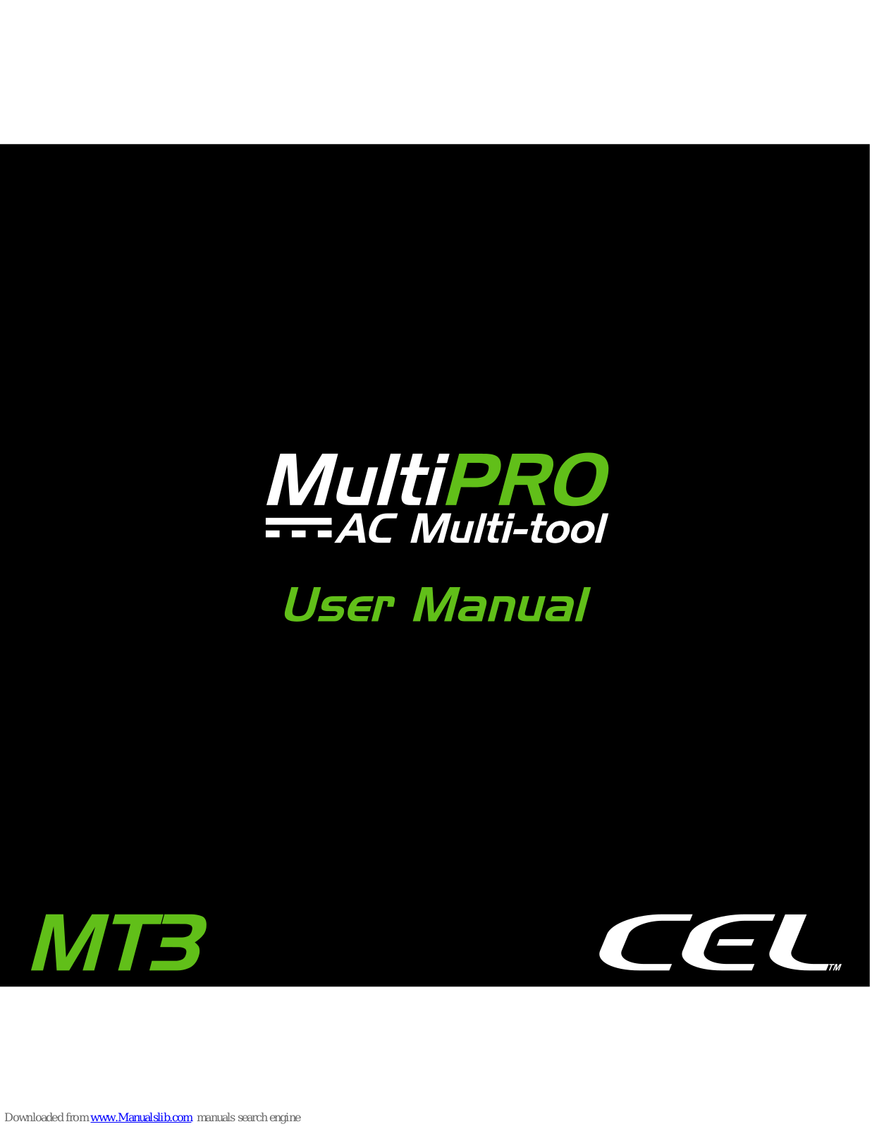 CEL MultiPRO User Manual - ManualMachine.com