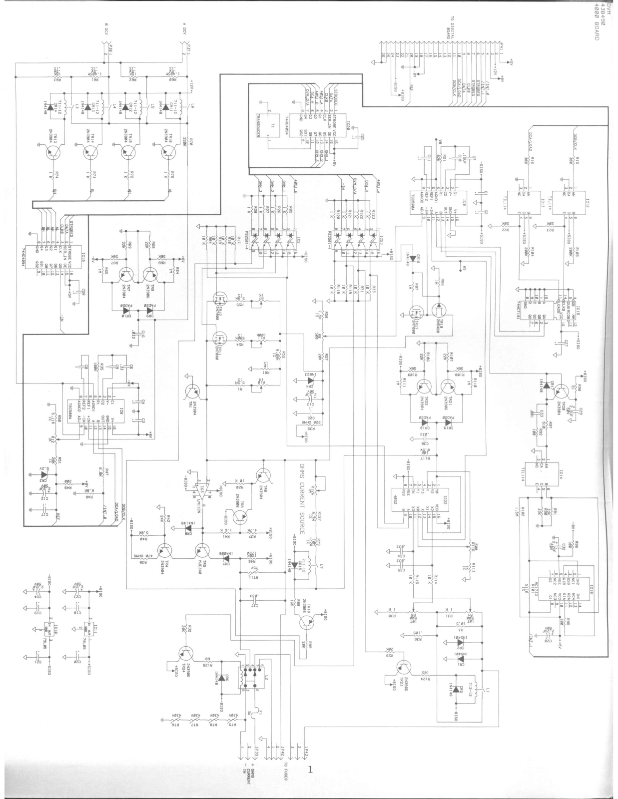 Sencore SC3100 Schematics