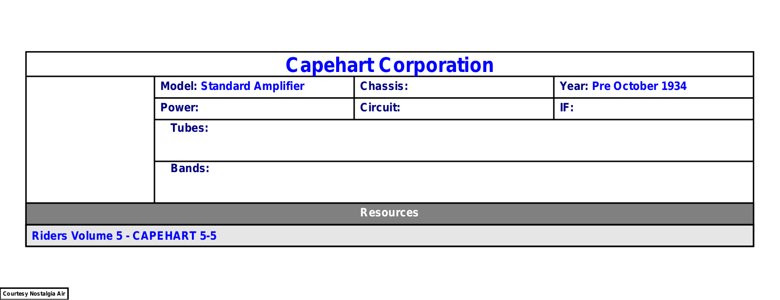 Other C Capehart-StandardAmplifier Schematic - ManualMachine.com