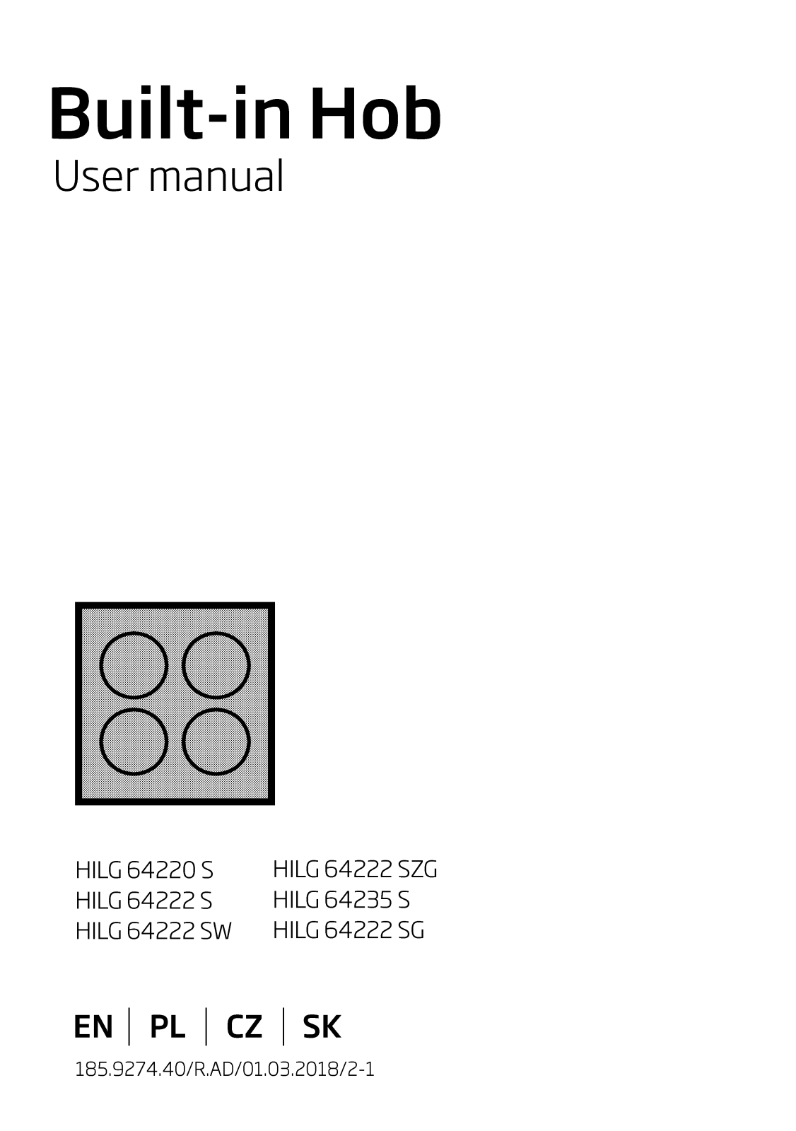 Beko HILG 64222 S, HILG 64222 SG User manual