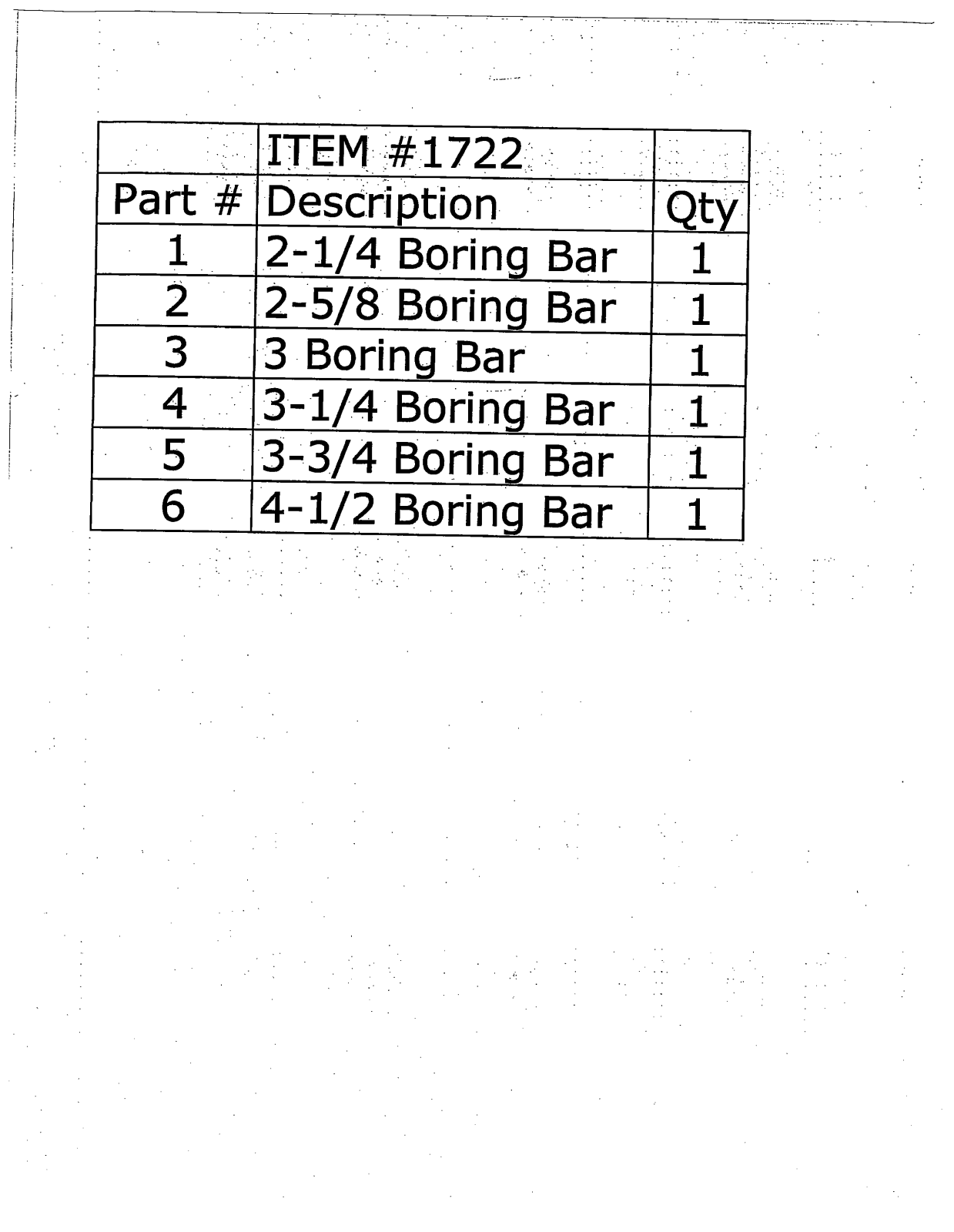 Harbor Freight Tools 1722 Product manual