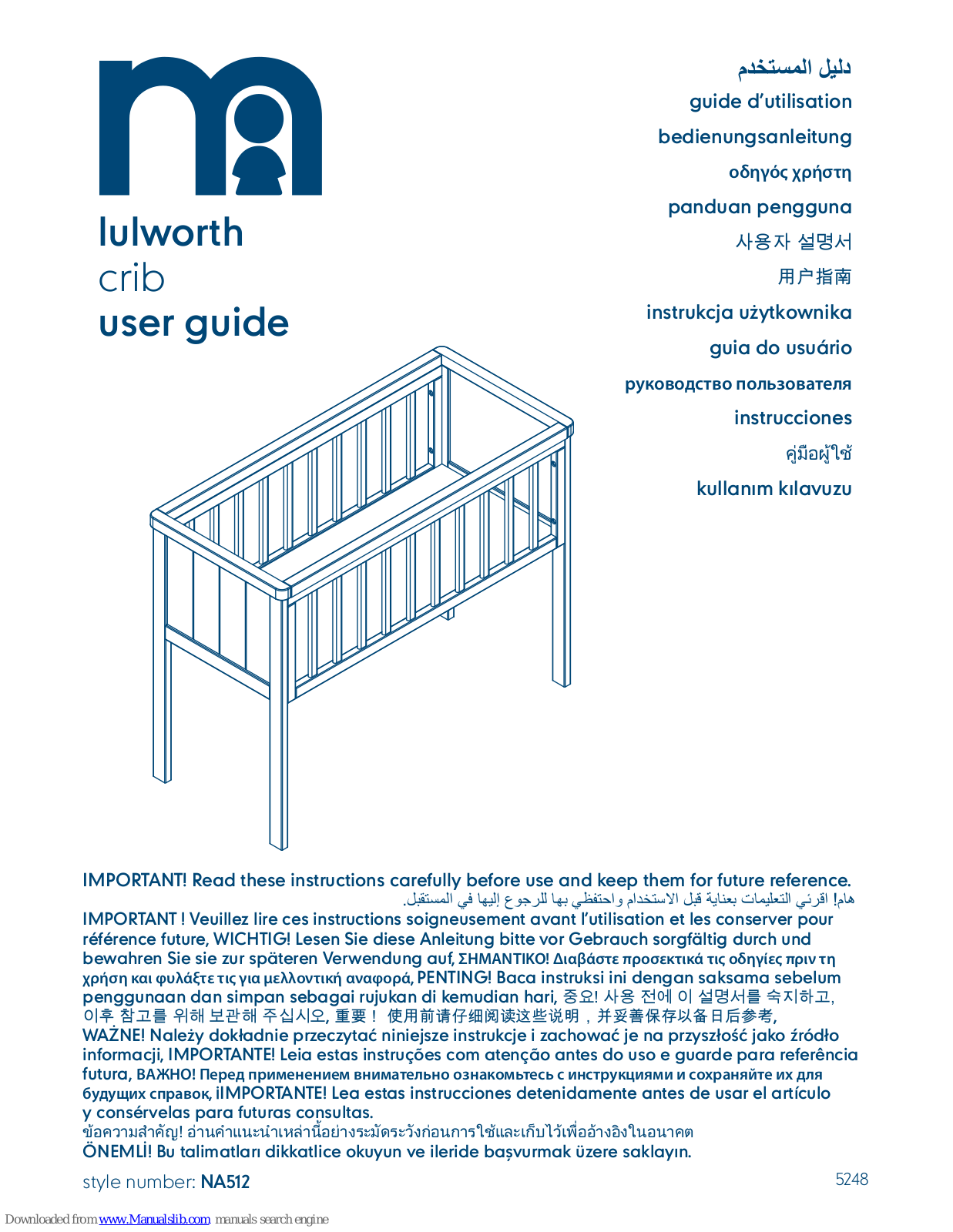 mothercare lulworth User Manual