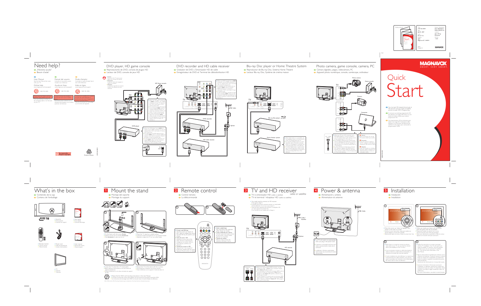 Magnavox 52MF437S User Manual