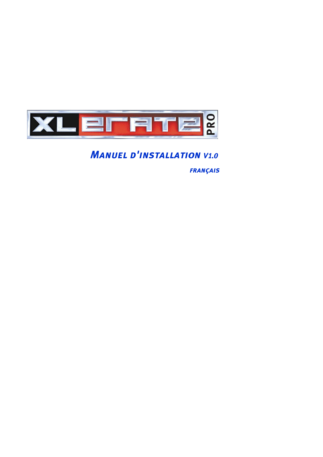 TERRATEC XLELERATE PRO User Manual