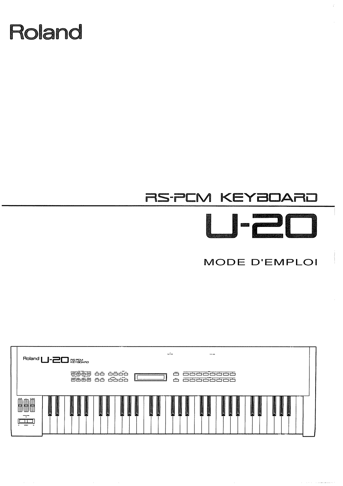 Roland U-20 User Manual