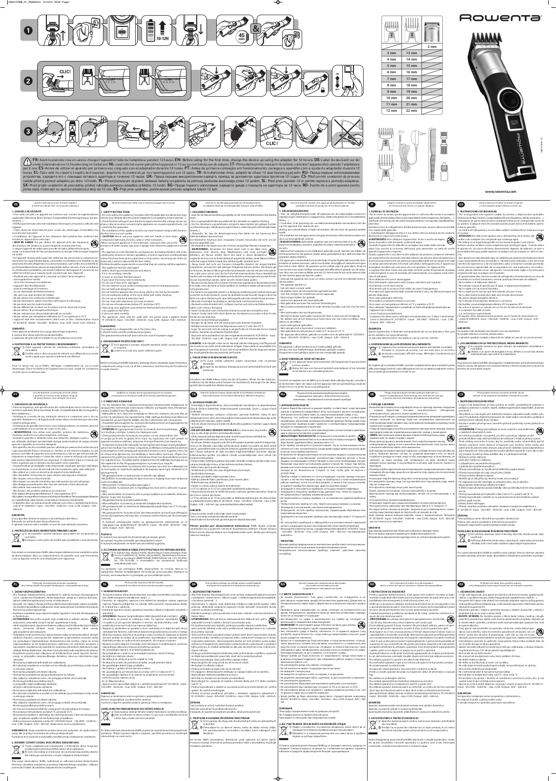 Rowenta TN8200 User manual