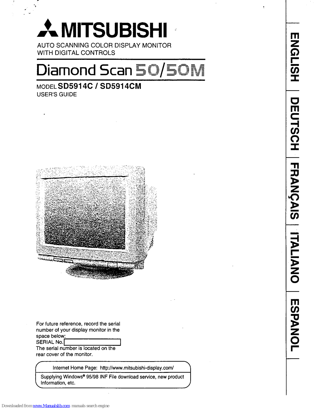 Mitsubishi SD5914C, SD5914CM User Manual