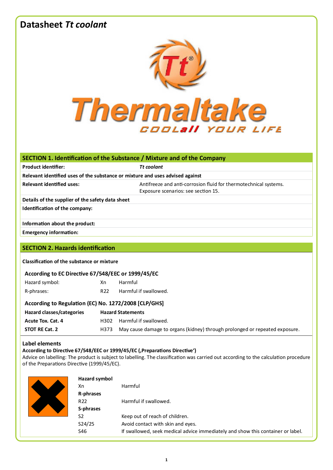 Thermaltake CL-W114-OS00GR-A User Manual