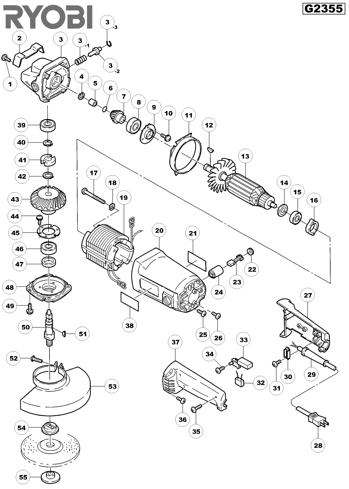 Ryobi G2355 User Manual