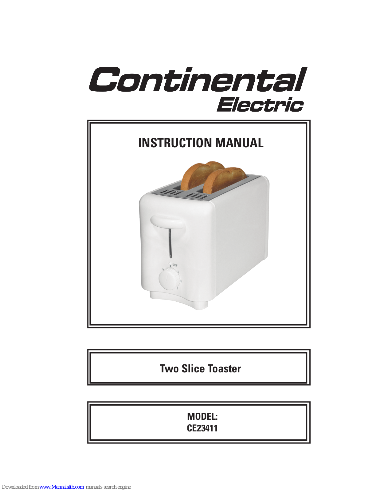 Continental Electric CE23411 Instruction Manual